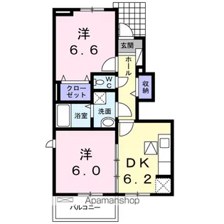 ティーモードB【1階】の間取り