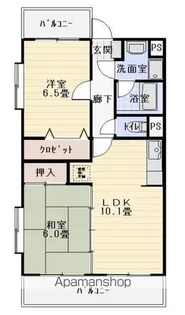 ボヌールII【3階】の間取り