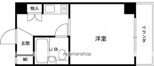 シェルプール弐番館【1階】の間取り