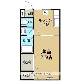 ベルシティⅡ【202号室】の間取り