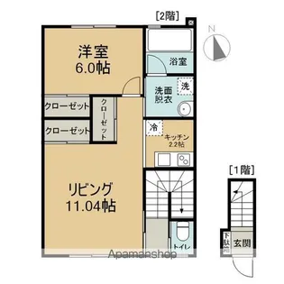PREFERITA YASUTA【205号室】の間取り