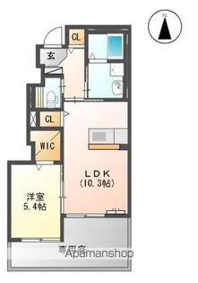 福岡県久留米市山川町【アパート】の間取り
