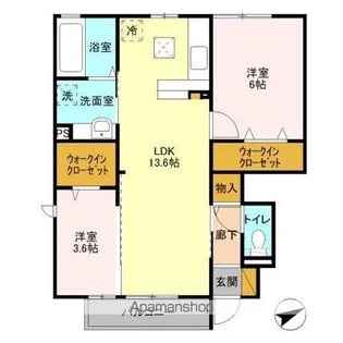 パークドオートム E【1階】の間取り