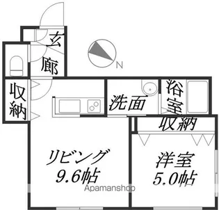 レジナス澄川【4階】の間取り