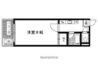 コスモハイツ河原町【502号室】の間取り