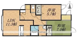 サンクレスト11【2階】の間取り