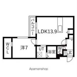 仮)菊水1ー4MS【4階】の間取り