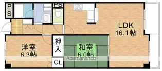 プレーヌ緑地公園【2階】の間取り
