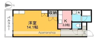 金子橋マンション【2階】の間取り