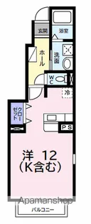 アヴェニール ロジュマン【1階】の間取り