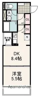レジみん春日【210号室】の間取り