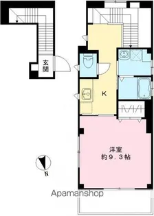 プチコート等々力【301号室号室】の間取り