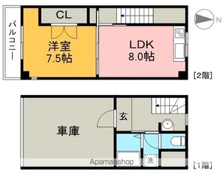 リドヴェール【1階】の間取り