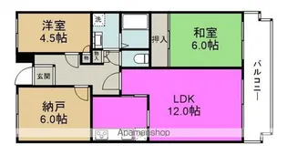 レジデンス福島【5階】の間取り
