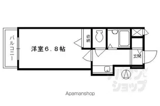 モントワ烏丸御池【105号室】の間取り