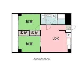 広島県広島市安佐南区古市2丁目【マンション】の間取り