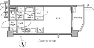 レジディア大井町Ⅱ【9階】の間取り
