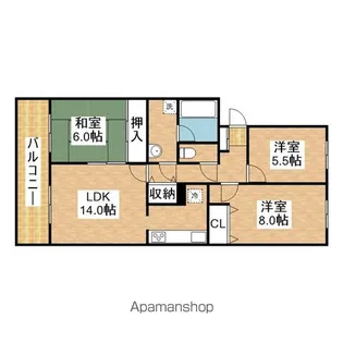 大藤ハイツ【1階】の間取り