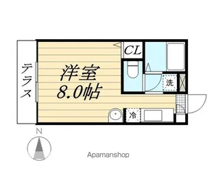 ラ・ボーグ【2階】の間取り