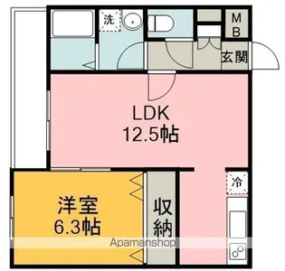 メゾン・ド・大塚【1階】の間取り