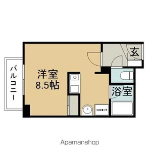 レジデンスシェーンブルン(女性専用)【2階】の間取り