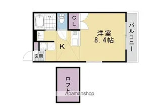 グリーン川島【202号室】の間取り