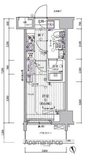 メインステージ立川Ⅵ【502号室号室】の間取り