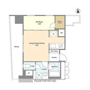 グランテール代々木【6階】の間取り