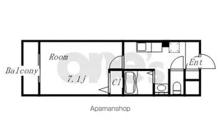 プリムローズマンション【2階】の間取り