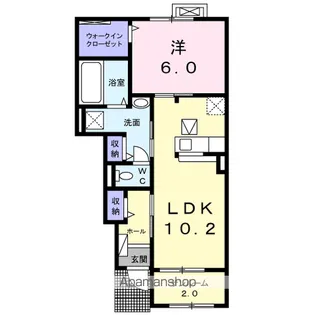 クレール プランドール【1階】の間取り