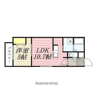 ブランシャール行啓通【305号室】の間取り