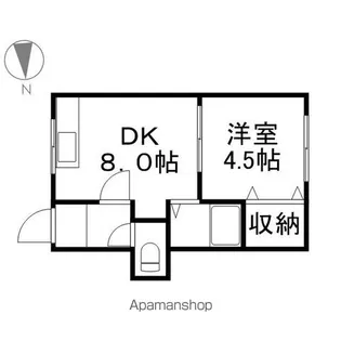 フォースⅠ【206号室】の間取り