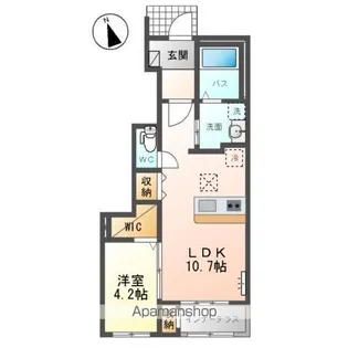 グレース・ライラ【102号室】の間取り