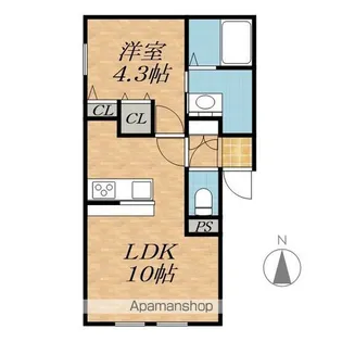エイコウ23.1 A棟【2階】の間取り