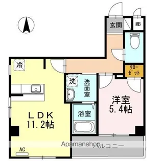 エスト四つ木【2階】の間取り