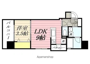 アクタス大手門Ⅱ【4階】の間取り