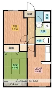 グレース敦賀【2階】の間取り