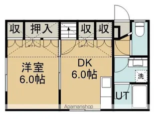 リージャストマンション山の手【202号室】の間取り
