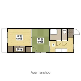 庚午マンション【3階】の間取り