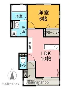 ヴィア内堀A【1階】の間取り