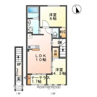 ルナハウス【2階】の間取り