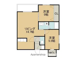 BIBOスクエア千歳【3階】の間取り