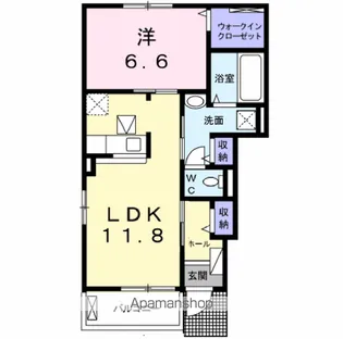 クラールⅦ【1階】の間取り