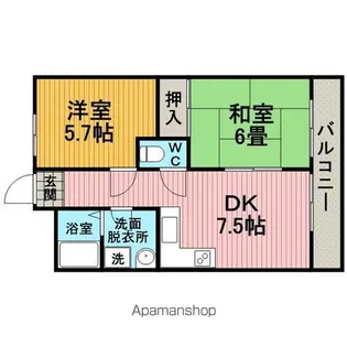 サンコーポ服部【3階】の間取り
