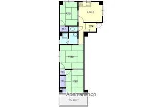 マンション平安【2階】の間取り