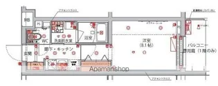 ハーモニーレジデンス新宿 THE NORTH【3階】の間取り