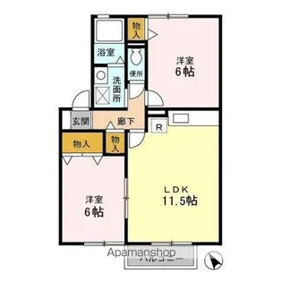 グランパール【2階】の間取り