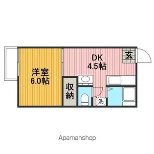 シティハイツ【Ⅰ-205号室】の間取り