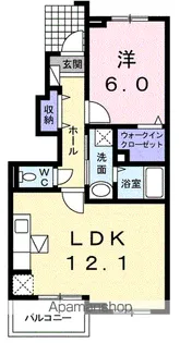 アバンツァートⅡ【1階】の間取り