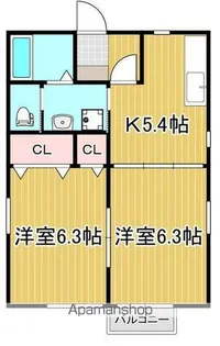 ラフォーレT・K【1階】の間取り